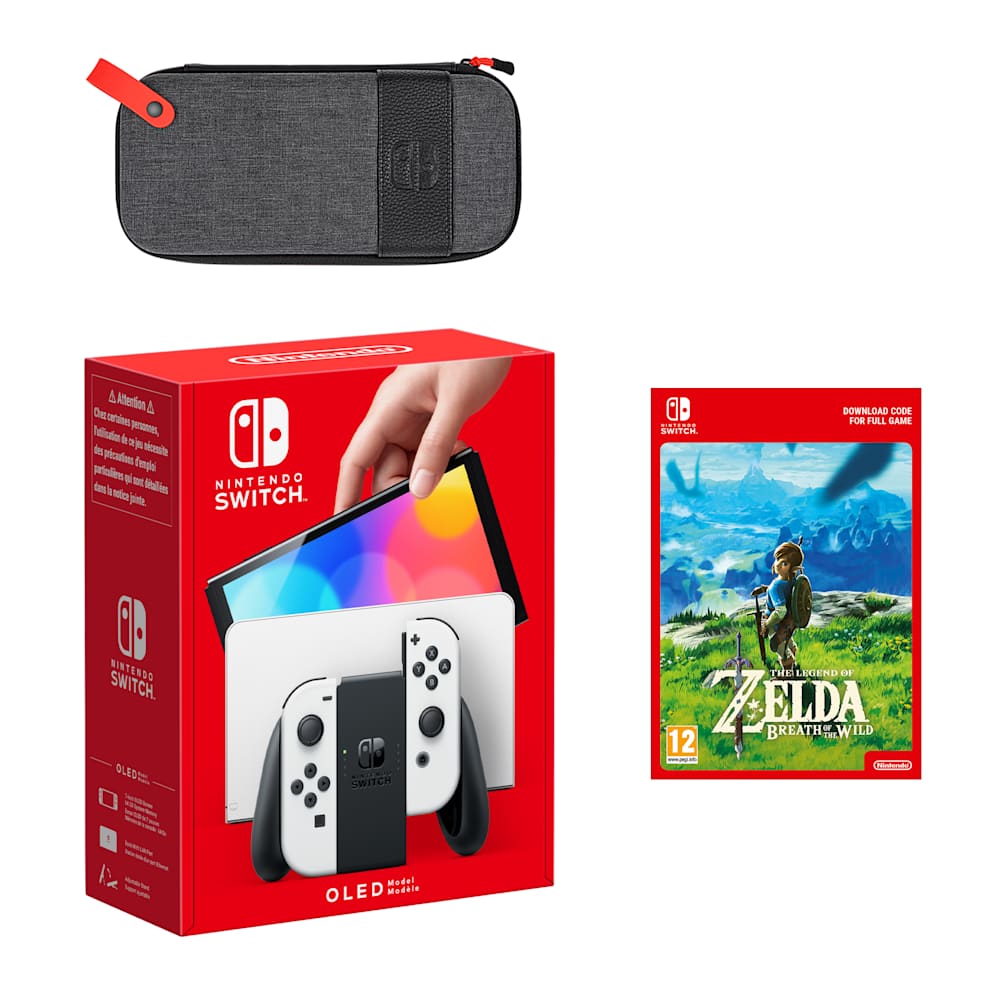 Nintendo Switch – OLED Model (White) The Legend of Zelda: Breath